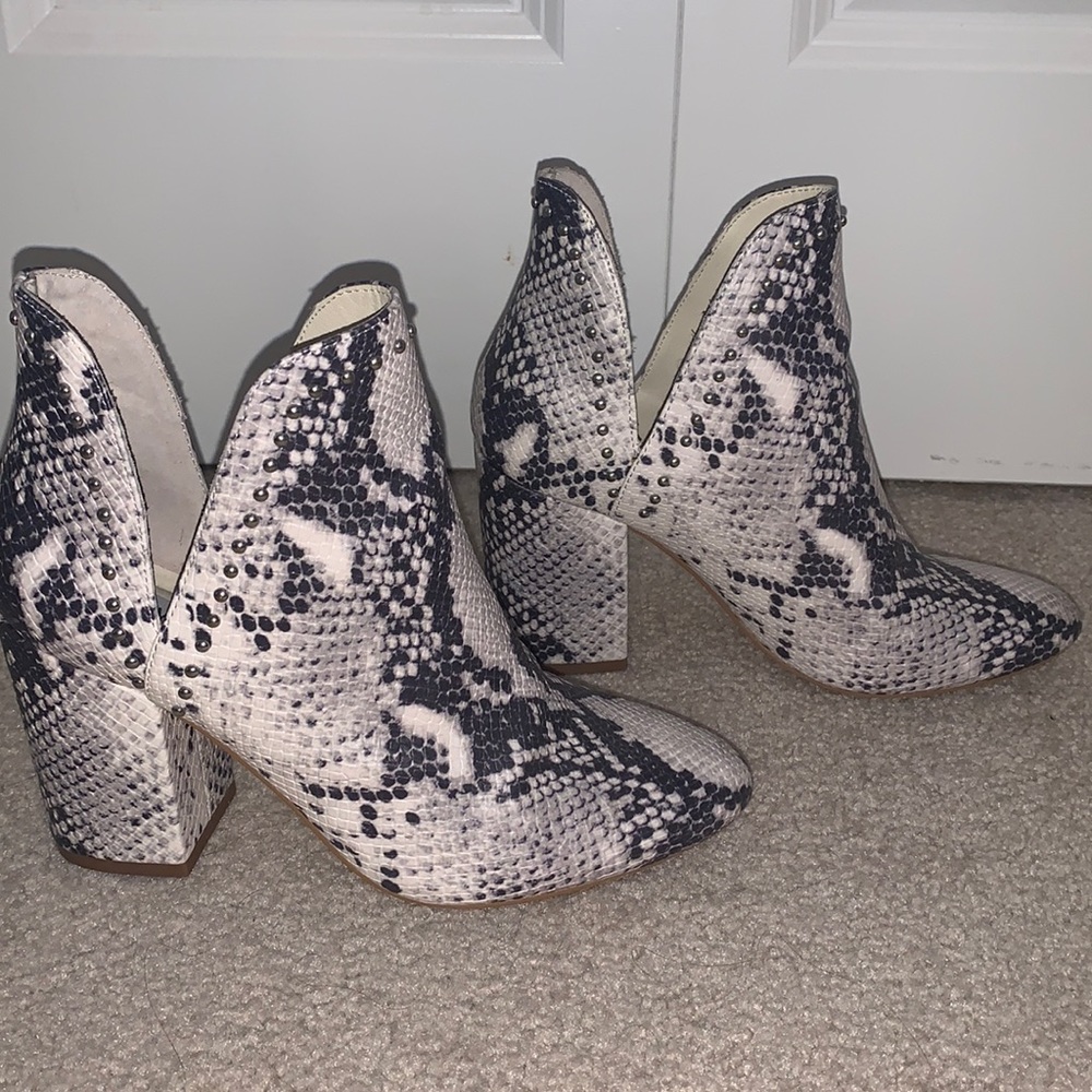 Steve Madden Snakeskin Booties - image 1